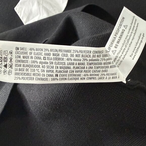 English Factory Black & White Puff Sleeve Bow Tie Dress S - Picture 5 of 6